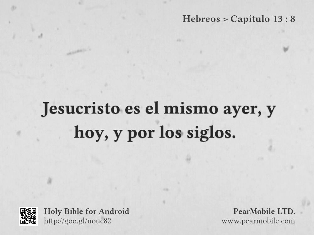 Hebreos, Capítulo 13:8